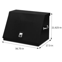Montezuma Triangle 36.75-in W x 21.625-in H x 17.5-in D Steel Tool Chest ( Black )