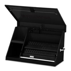 Montezuma Triangle 36.75-in W x 21.625-in H x 17.5-in D Steel Tool Chest ( Black )