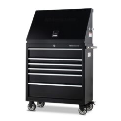 Montezuma Triangle 36.75-in W x 21.625-in H x 17.5-in D Steel Tool Chest ( Black )