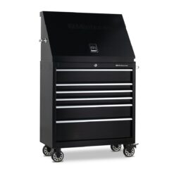 Montezuma Triangle 36.75-in W x 21.625-in H x 17.5-in D Steel Tool Chest ( Black )