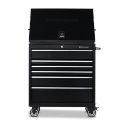 Montezuma Triangle 36.75-in W x 21.625-in H x 17.5-in D Steel Tool Chest ( Black )