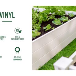 Vita Classic 80-in W x 90-in H White Vinyl/Polyresin Outdoor Privacy Screen