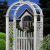 Vita 2.3-ft W x 8.5-ft H Arched CLASSIC White collection PVC Garden Arbor