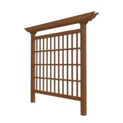 Vita Urban 80-in W x 90-in H Brown Vinyl Outdoor Privacy Screen