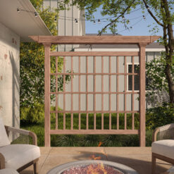 Vita Urban 80-in W x 90-in H Brown Vinyl Outdoor Privacy Screen