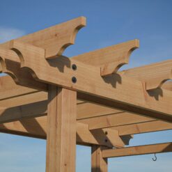 Vita Wood 5.29-ft W x 7.66-ft H Flat Cedar Cedar Garden Arbor