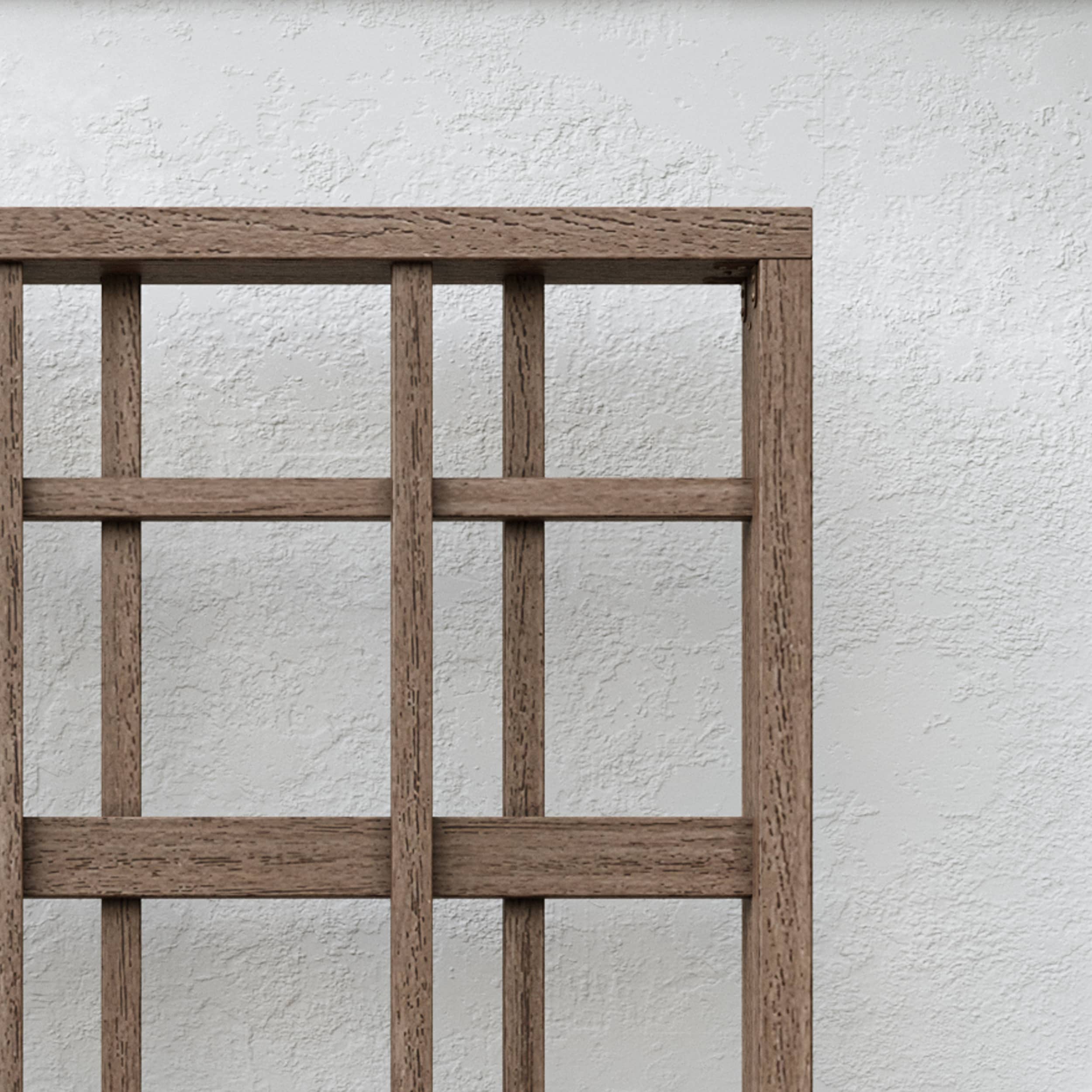 Vita Urbana 60-in W x 84-in H Espresso Brown Vinyl Zen Garden Trellis For Climbing Plants For Cucumbers For Roses
