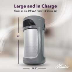 Hunter AirMax Whole Home Industrial Strength Air Purifier - Gray