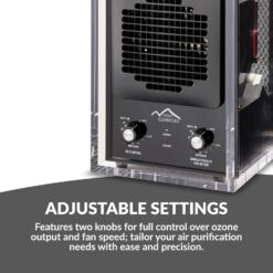 New Comfort Ozone Generator 5 -Speed Ionic Clear HEPA Air Purifier (Covers: 3000-sq ft )