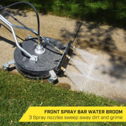 SurfaceMaxx Walk-behind with Water Broom 20-in up to 4500-PSI Rotating surface cleaner for Gas pressure washers