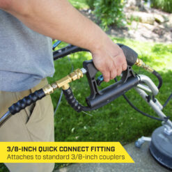 SurfaceMaxx Walk-behind with Water Broom 20-in up to 4500-PSI Rotating surface cleaner for Gas pressure washers