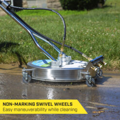 SurfaceMaxx Walk-Behind with Water Broom 21-in up to 4500-PSI Rotating surface cleaner for Gas pressure washers