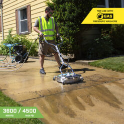 SurfaceMaxx Walk-Behind with Water Broom 21-in up to 4500-PSI Rotating surface cleaner for Gas pressure washers