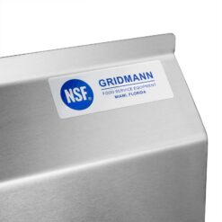 GRIDMANN NSF Stainless Steel 2 Compartment Prep Sink
