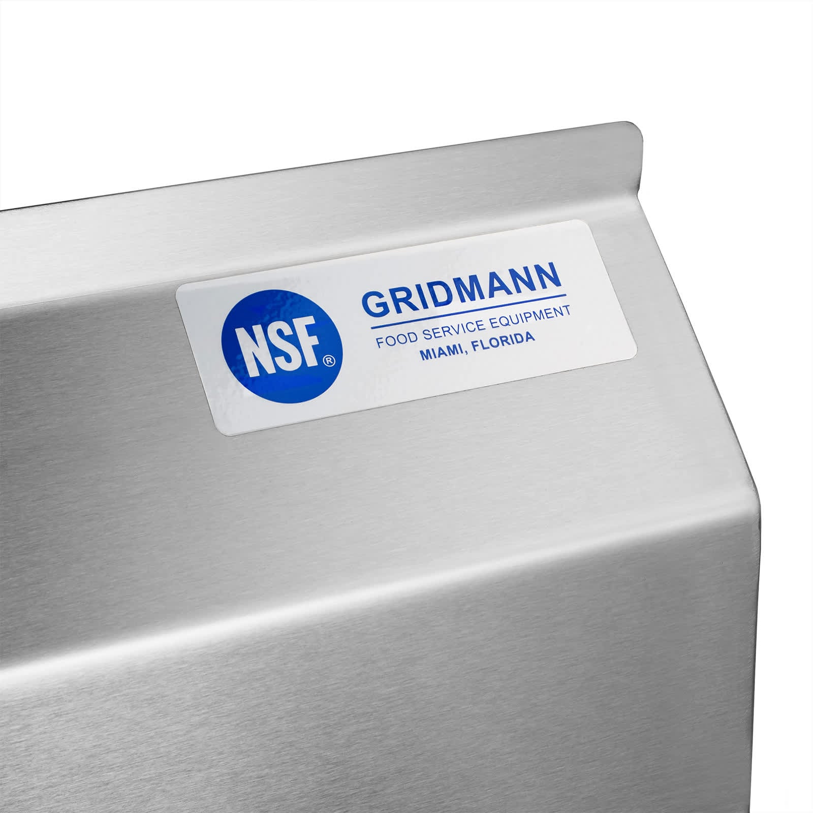 GRIDMANN NSF Stainless Steel 2 Compartment Prep Sink