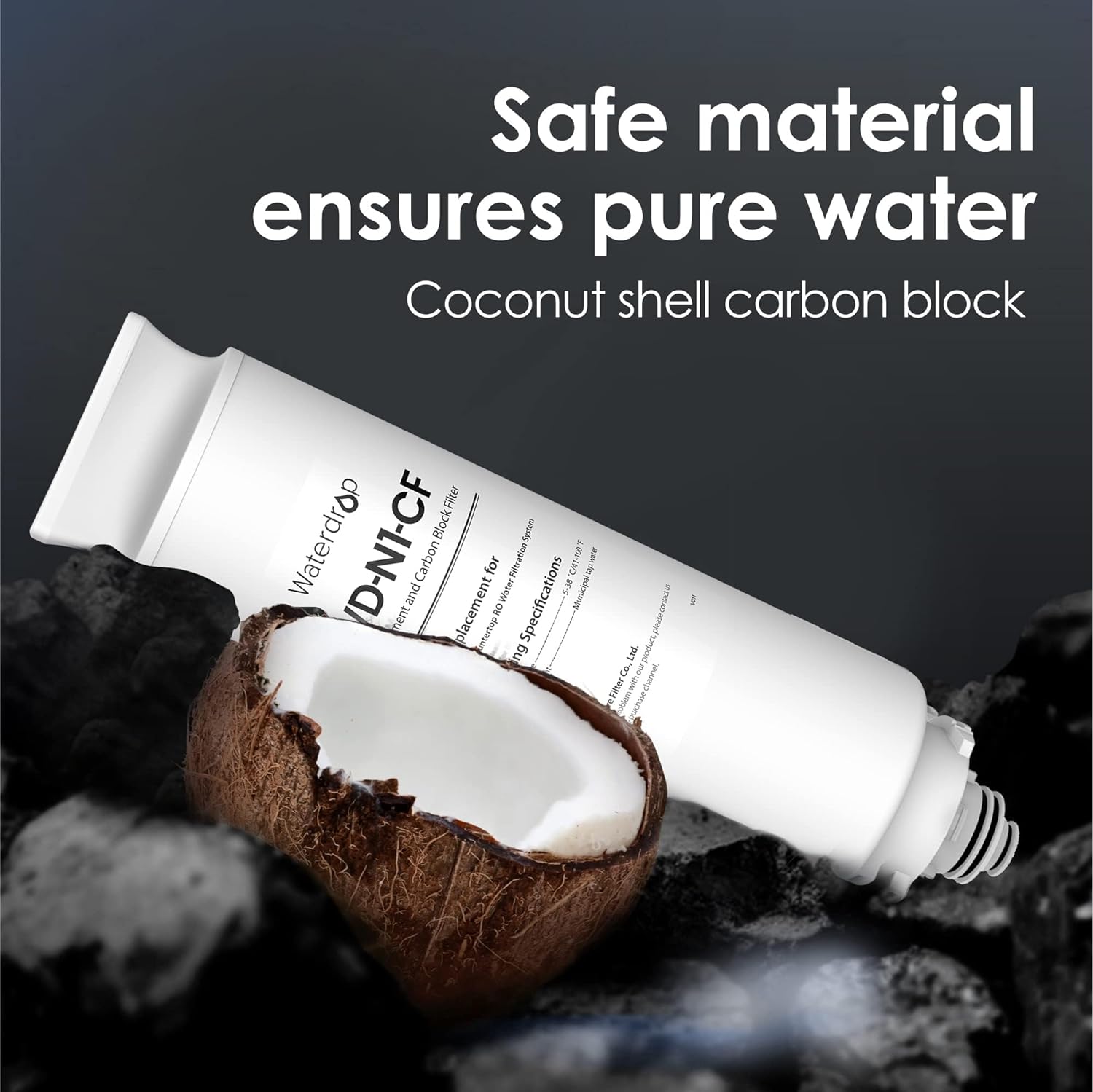 Waterdrop N1 Carbon block Black Counter top filter