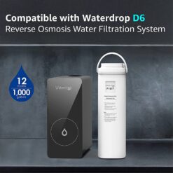 Waterdrop Tankless D6 with MNR35 Filter Carbon block Black Counter top filter