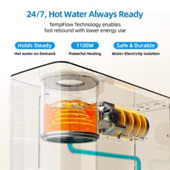 Mizudo Megaflo HOT Activated carbon Reverse Osmosis Filtration Under Sink Water Filtration System with stainless steel Faucet