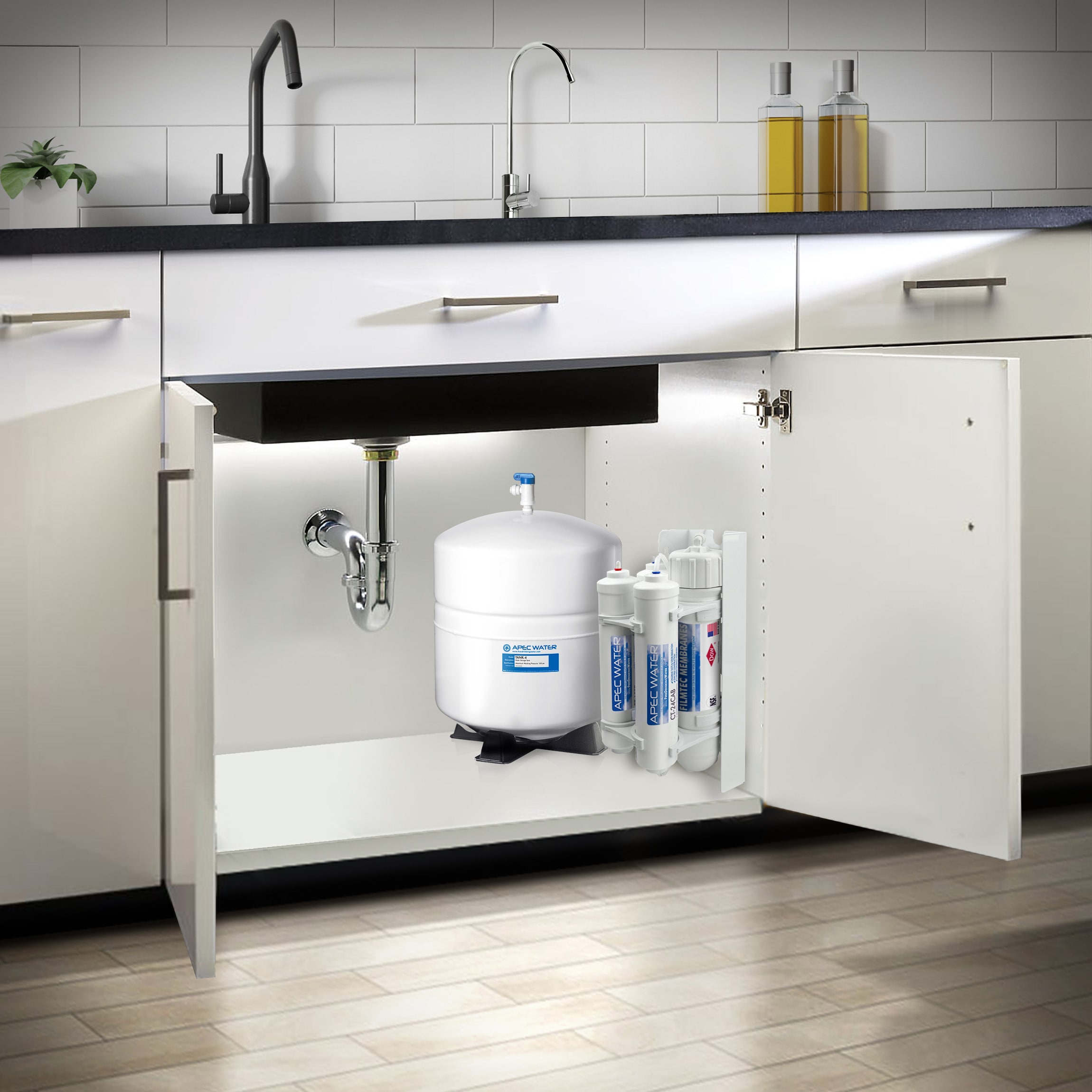 APEC Water Ultimate 4-stage Multi-method Under Sink Water Filtration System