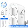Waterdrop 7-stage G2P600 with MNR35 Filter Composite/Activated carbon Reverse Osmosis Filtration Under Sink Water Filtration System with FCC Listed Stainless Steel faucet Faucet