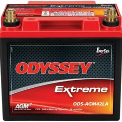Odyssey Battery, Extreme Series, AGM, 12V, 540 Cold Cranking Amps, Top Post Terminals, 7.8 in L x 7.5 in H x 6.5 in W, Each