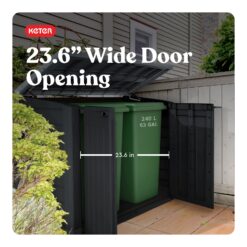 Keter 2.7-ft x 4.8-ft Store It Out Outdoor Black Plastic Resin Storage Shed