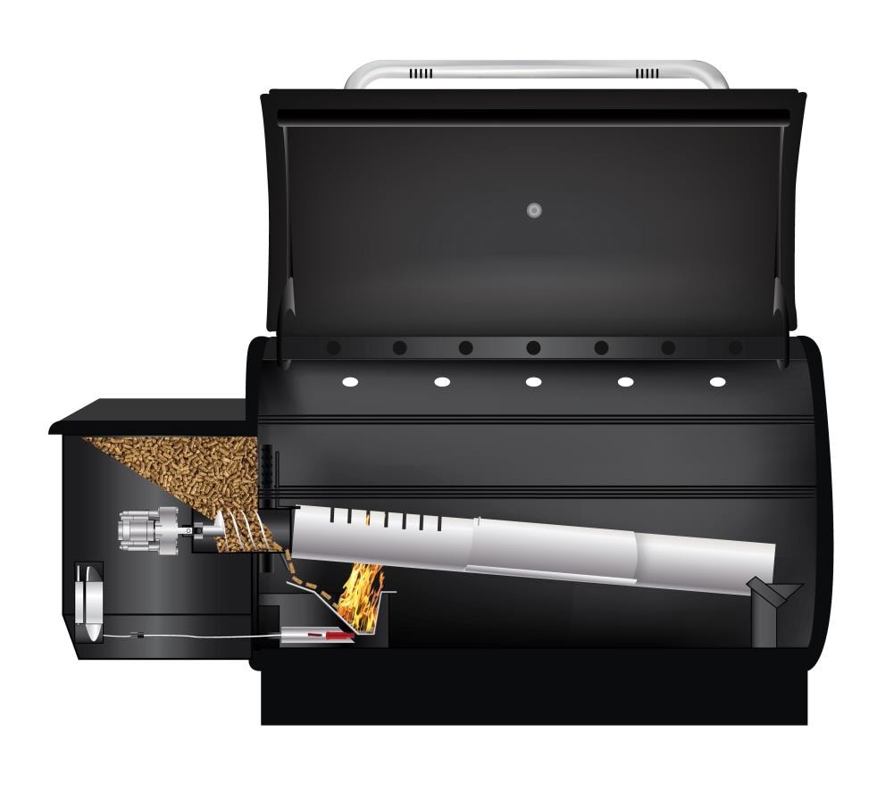 Louisiana Grills Wood Pellet 914-Sq. in Black Pellet Grill