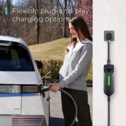 Lectron Compatible with All J1772 EVs Level 1 and Level 2 NEMA 5-15p/14-50p Plug In EV Electric Vehicle Charging Station-up to 40 Amps/ 120/240-Volts with 16-ft Cable