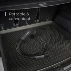 Lectron Tesla NACS Portable Charger Level 1 and Level 2 NEMA 5-15p/14-50p Plug In EV Electric Vehicle Charging Station-up to 40 Amps/ 240-Volts with 16-ft Cable