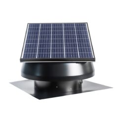 Maxx Air 1280 -CFM Black Galvanized steel Solar Power Roof Vent