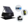 iLIVING 1150 -CFM Black Aluminum Hybrid electric/solar Power Roof Vent