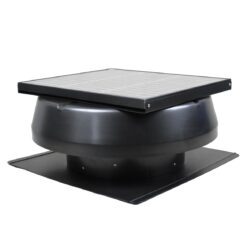 iLIVING 1150 -CFM Black Aluminum Hybrid electric/solar Power Roof Vent