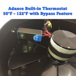 iLIVING 1150 -CFM Black Aluminum Hybrid electric/solar Power Roof Vent