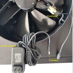 iLIVING 1150 -CFM Black Aluminum Hybrid electric/solar Power Roof Vent