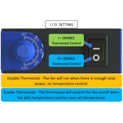 iLIVING 1150 -CFM Black Aluminum Hybrid electric/solar Power Roof Vent