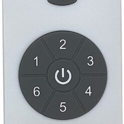 iLIVING 96-in Matte White with Matte Blades Propeller Ceiling Fan Without Light and Remote Control Included 9 -Blade