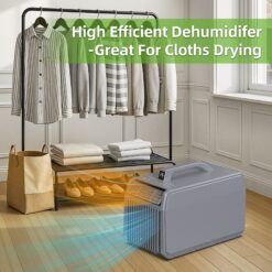 Elexnux 5500 BTU (DOE) 110-Volt Vented Small Room Portable Air Conditioner with Heater, Remote Included