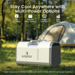 waykar 4500 BTU 3-in-1 Portable Air Conditioner with Dehumidifier for Tent
