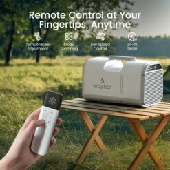 waykar 4500 BTU 3-in-1 Portable Air Conditioner with Dehumidifier for Tent
