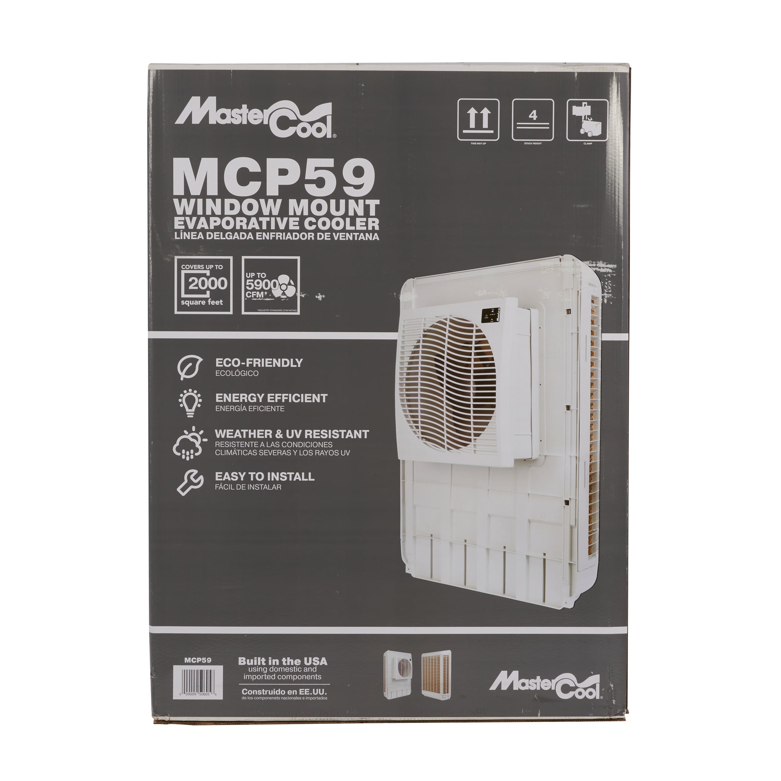 MasterCool 5900-CFM 3 -Speed Window Evaporative Cooler for 2000-sq ft