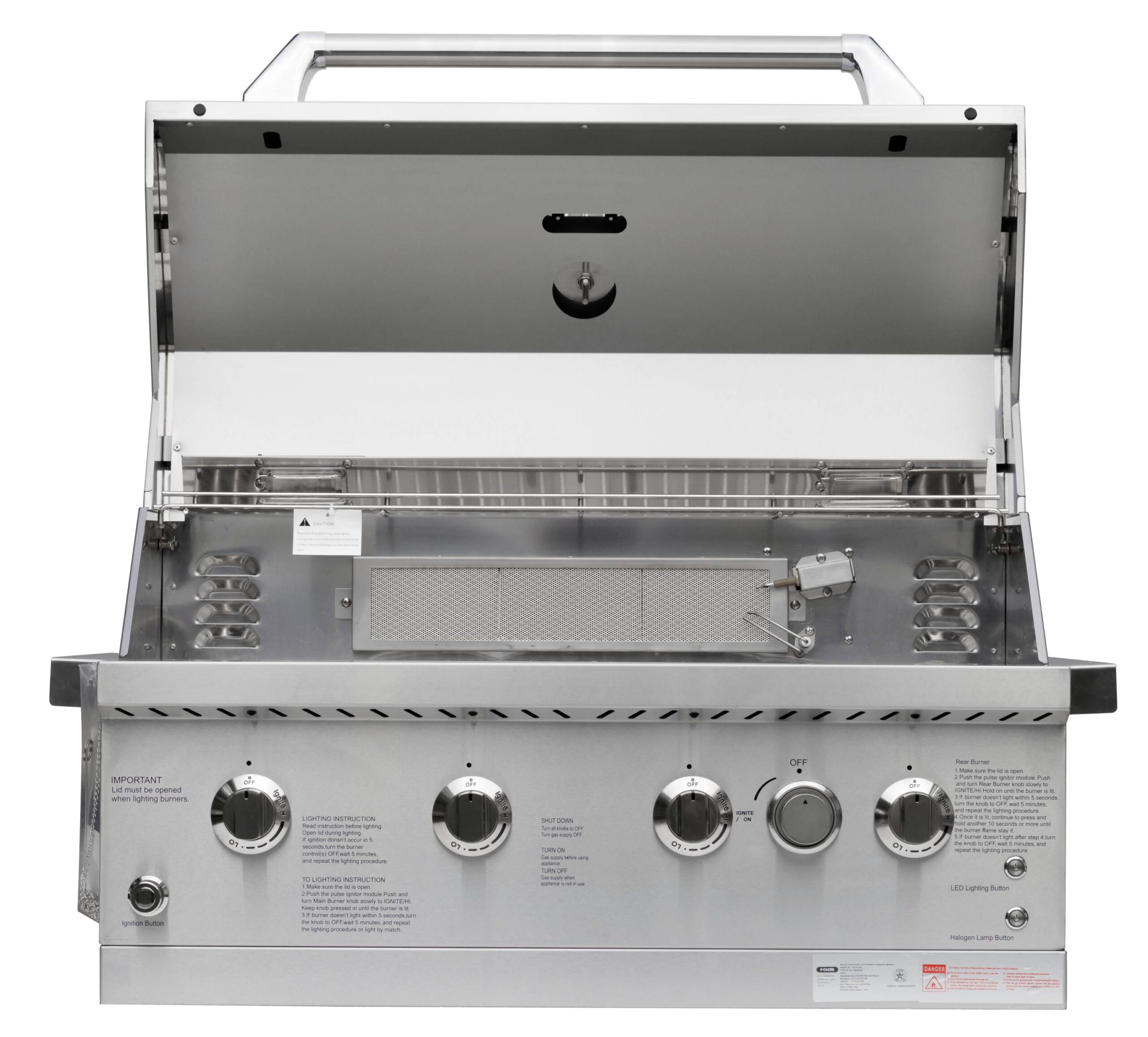 NXR Ls Stainless Steel 31-in W 4 -Burner Gas grill with Infrared Burner