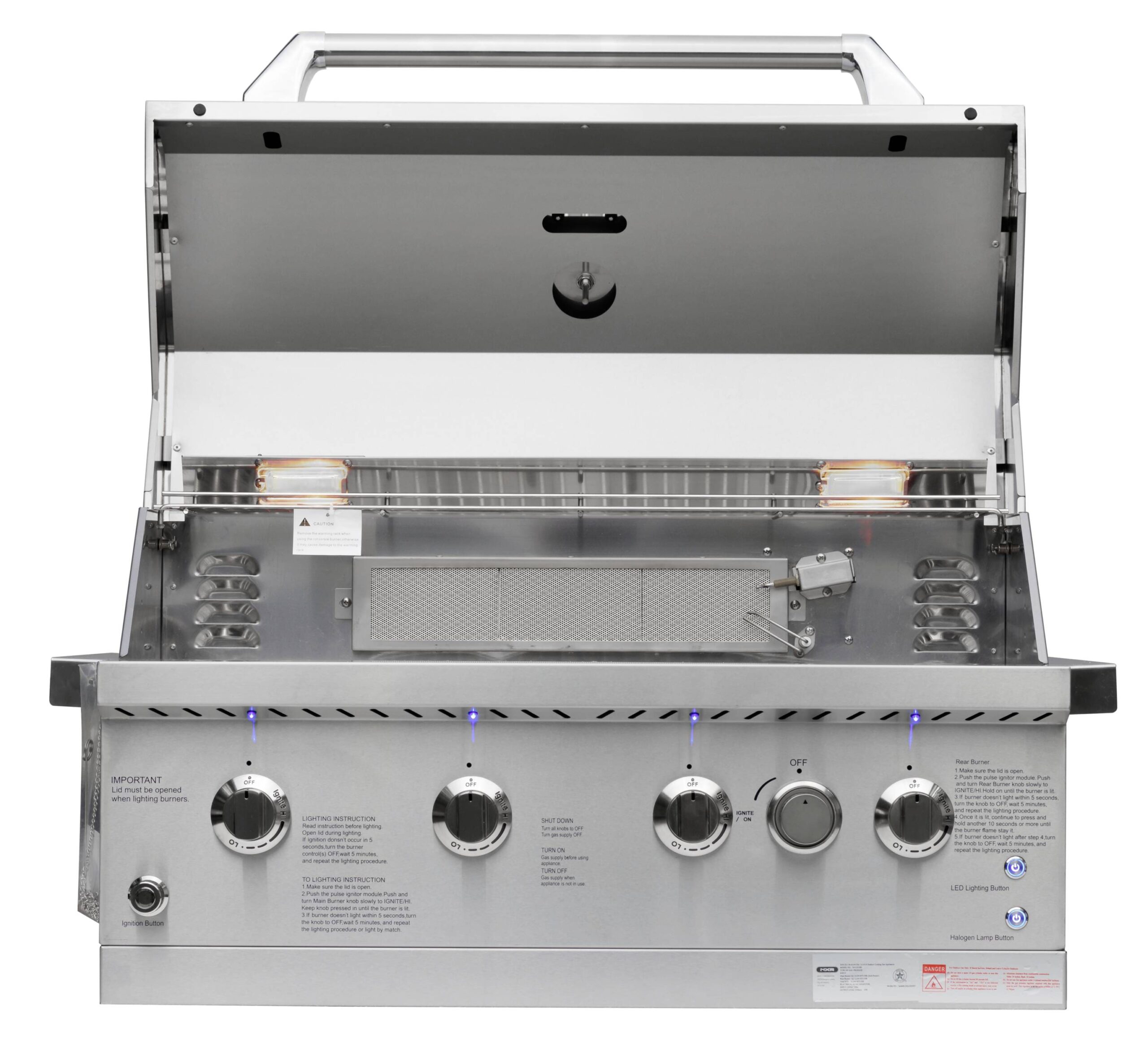 NXR Ls Stainless Steel 31-in W 4 -Burner Gas grill with Infrared Burner