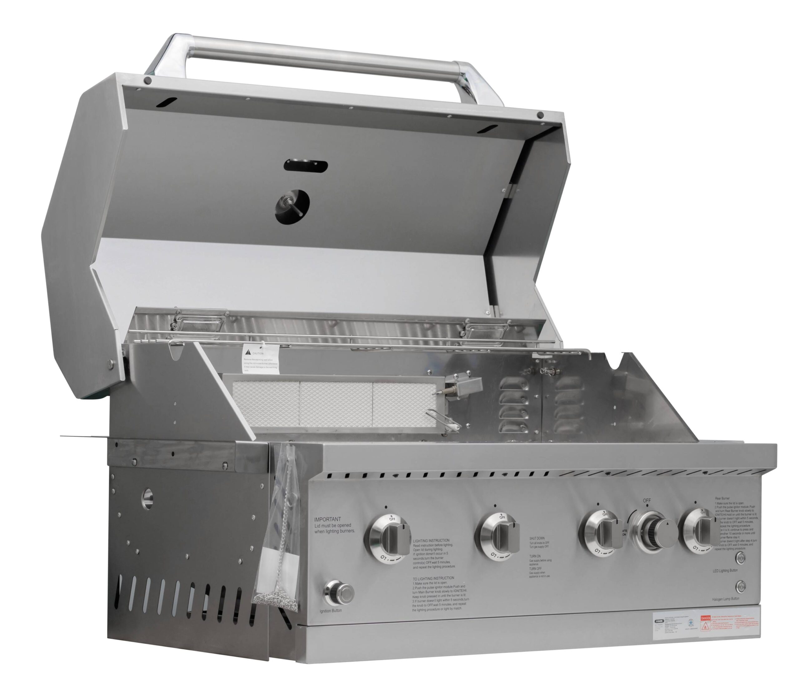 NXR Ls Stainless Steel 31-in W 4 -Burner Gas grill with Infrared Burner