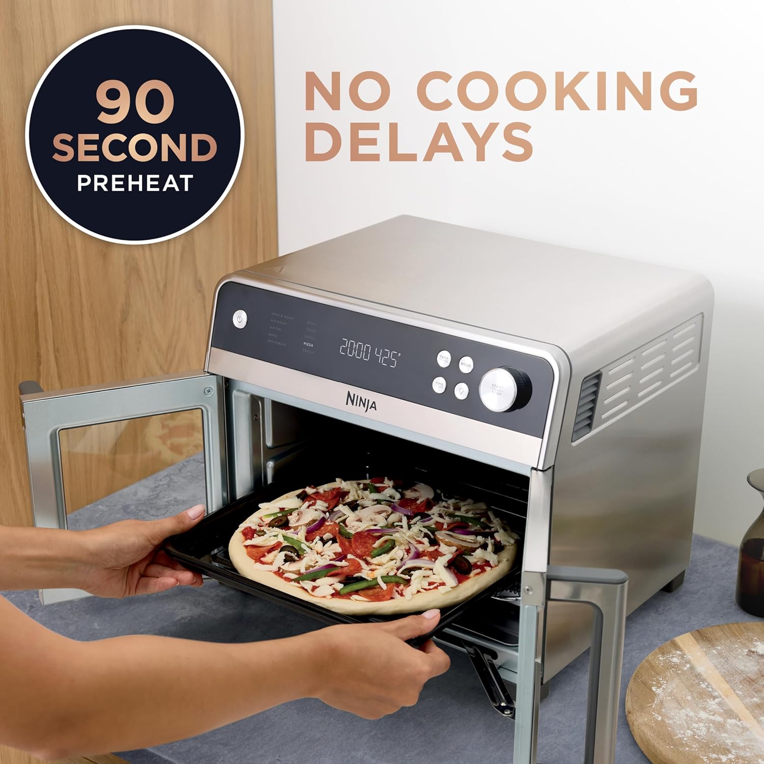 Ninja French Door Premier Air fry Oven, 10-in-1 functions, 20.3-qt capacity, FO101
