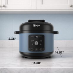 Ninja HyperHeat 9-in-1 6.5-qt Pressure Cooker, Powerful 1200-Watt, Blue Macaron, PC201