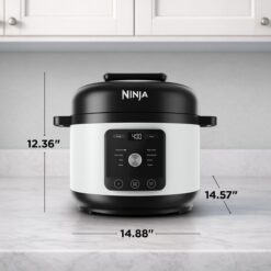 Ninja HyperHeat 9-in-1 6.5-qt Pressure Cooker, Powerful 1200-Watt, White, PC201WH
