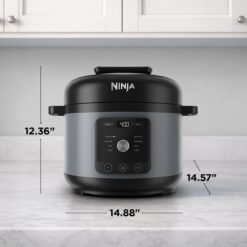 Ninja HyperHeat 9-in-1 6.5-qt Pressure Cooker, Powerful 1200-Watt, Stone Purple, PC201SP