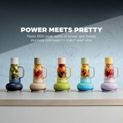 Ninja Blendboss Personal Blender for Smoothies & Frozen Drinks, 26oz Travel Tumbler, Cyberspace, DB351CY
