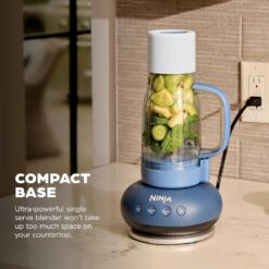 Ninja Blendboss Personal Blender for Smoothies & Frozen Drinks, 26oz Travel Tumbler, Cyberspace, DB351CY