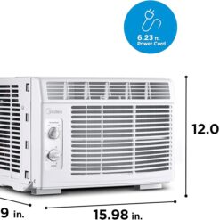 Midea 5,000 BTU EasyCool Small Window Air Conditioner - Cool up to 150 Sq. Ft.